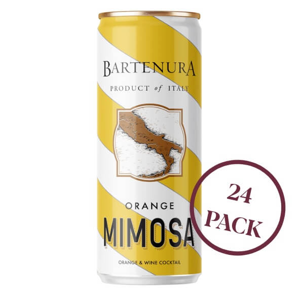 Bartenura Orange Mimosa Cans (Not Kosher for Passover) - 24 Cans
